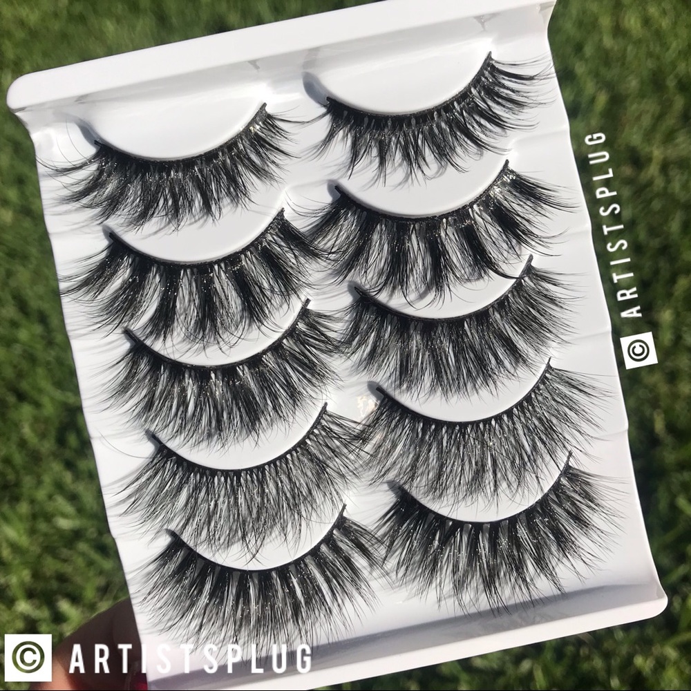 NEW! 5 PAIR MINK ASSORTED FALSE EYELASHES - Picture 4 of 5